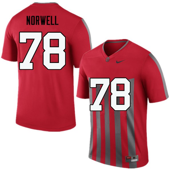 Ohio State Buckeyes #78 Andrew Norwell Men Stitched Jersey Throwback OSU71349